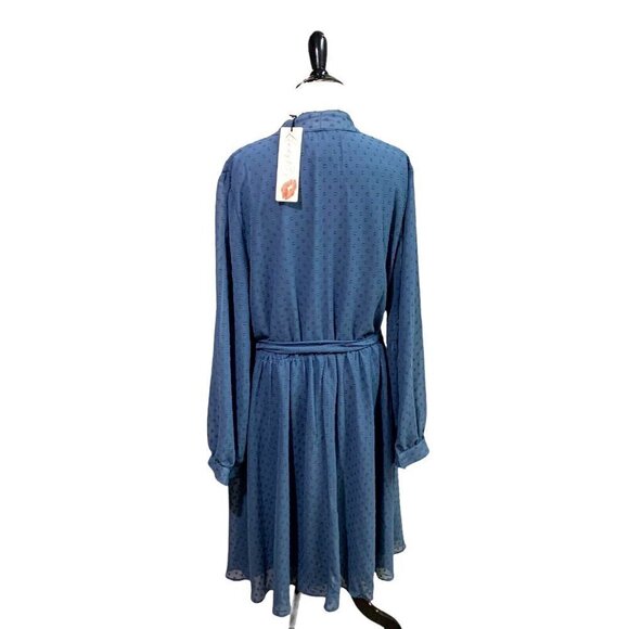 Lindy Bop Women's Size US 16 / UK 20 Fit & Flare "Ivory" Dress Belted Textured - Picture 6 of 9